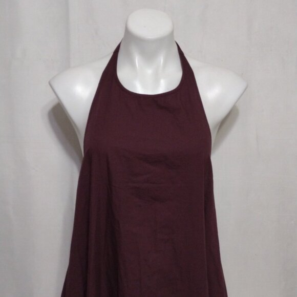 NWT Free People Endless Summer Beachside Plum Halter Backless Maxi Dress Large - Picture 4 of 14
